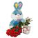 red roses with plush toy and chocolates. Malaysia